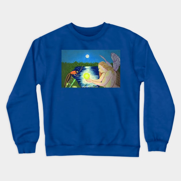 Faerie Light 2 Crewneck Sweatshirt by Art by Bryan Crowson